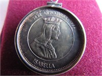 1992 Silver .999 Isabella Discover Medal