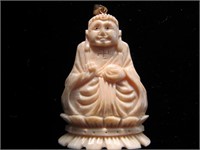 Vintage Smiling Budah Made with Ivory