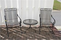 3pc Vintage Patio set (chairs & table)