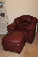 2pc Oversized Chair and Ottoman