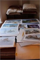 34pc Unframed Art, signed & numbered by Richard Tu