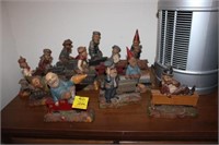 12pc Tom Clark Gnomes; Railroad pcs tallest 7.5"