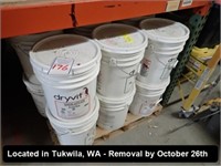 LOT, APPROX (23) 5-GAL BUCKETS OF DRYVIT ASSORTED