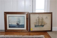 2pc Ship Prints