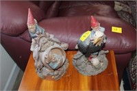 2pc Tom Clark Gnomes; Par, Red Whitey & Old Blue (
