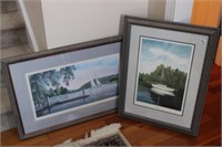 2pc Signed & Numbered Sailboat Prints Sailboat by
