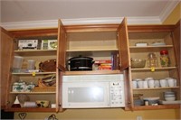Contents of Kitchen Cabinets; knife sharpener, dic