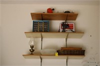 Shelf lot; battery charger, drain cleaner, speaker