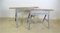 Heavy Gauge Galvanized Leg Sawhorses Set