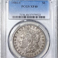 1884-S Morgan Silver Dollar PCGS - XF40