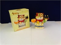 Ceramic Scarecrow Cookie Jar & More Set