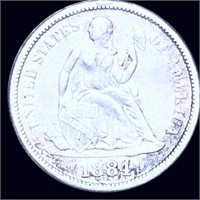 1884-S Seated Liberty Dime NEARLY UNCIRCULATED