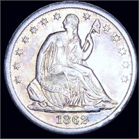 1862-S Seated Half Dollar NEARLY UNCIRCULATED