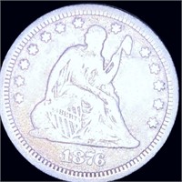 1876-CC Seated Liberty Quarter NICELY CIRCULATED