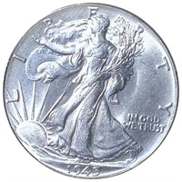 1945 Walking Half Dollar UNCIRCULATED