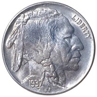 1937-S Buffalo Head Nickel CLOSELY UNCIRCULATED