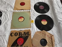 Group of 6 Old Records