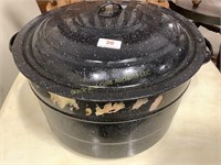 Large graniteware canner w/ lid