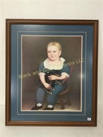 Framed, Matted Baby Print