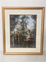Framed, Matted Fishing Print