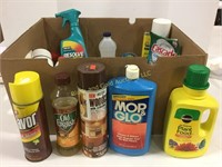 Box lot of chemicals