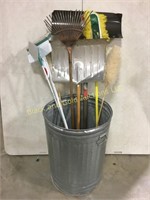 Trash bin & tools