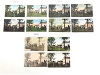 12 Early Postcards of the  James Farm