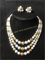 Vintage necklace & earrings