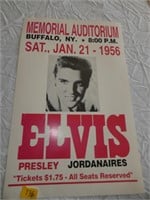 Elvis Presley Concert- Cardboard/Paper Sign
