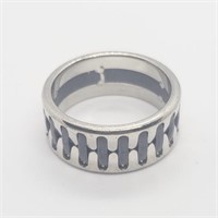 Two-Toned Sterling Silver MENS Ring
