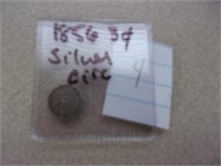 1856 3cent silver coin
