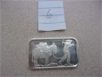 1 troy ounce .999 Fine Silver Silver Towne