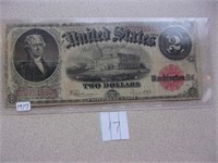 $2 1917 Large Note B70751592A