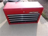 Craftsman tool box 4 drawer top opens