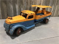 Buddy L Rider Dump Truck, 21"L(yellow, blue)