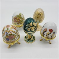 Lot of Faberge Style Eggs