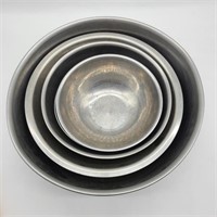Lot of Stainless Steel Mixing Bowls