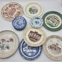 Lot of Souvenir, Royal Warwick, & Delft Plates