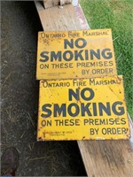 Vintage No Smoking Signs