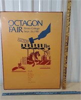 1981 Elmira college octagon Fair poster with the