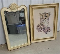 Plastic frame mirror and