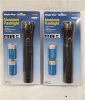 (New) Aluminum Flashlights - 2pk U8D