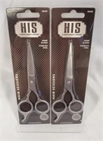 (New) Stainless Steel Hair Scissors - 2pk U16C