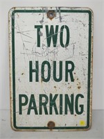 "Two Hour Parking" Sign