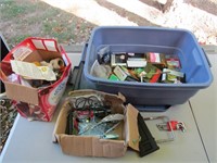 Box lot of screws, nuts, bolts, & other misc items