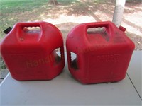 2 gasoline containers