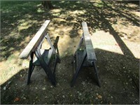 2 Plastic Folding sawhorses
