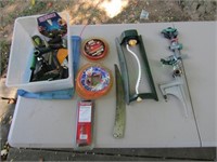 Box lot of misc yard tools