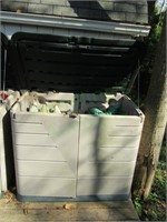Outdoor Rubbermaid Container w/Contents #2