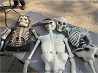 Trio of Halloween Skeletons